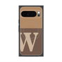 プレミアムスクエアケース with Pixelsnap［ オリジナル - initial two tone - W brown ］