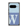 プレミアムスクエアケース with Pixelsnap［ オリジナル - initial two tone - W blue ］