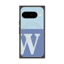 プレミアムスクエアケース with Pixelsnap［ オリジナル - initial two tone - W blue ］