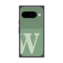 プレミアムスクエアケース with Pixelsnap［ オリジナル - initial two tone - W green ］