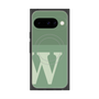 プレミアムスクエアケース with Pixelsnap［ オリジナル - initial two tone - W green ］