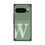 プレミアムスクエアケース with Pixelsnap［ オリジナル - initial two tone - W green ］