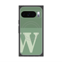 プレミアムスクエアケース with Pixelsnap［ オリジナル - initial two tone - W green ］