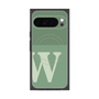 プレミアムスクエアケース with Pixelsnap［ オリジナル - initial two tone - W green ］