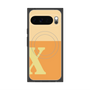 プレミアムスクエアケース with Pixelsnap［ オリジナル - initial two tone - X orange ］