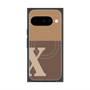 プレミアムスクエアケース with Pixelsnap［ オリジナル - initial two tone - X brown ］