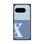 プレミアムスクエアケース with Pixelsnap［ オリジナル - initial two tone - X blue ］
