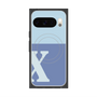 プレミアムスクエアケース with Pixelsnap［ オリジナル - initial two tone - X blue ］