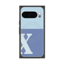 プレミアムスクエアケース with Pixelsnap［ オリジナル - initial two tone - X blue ］