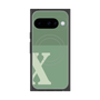 プレミアムスクエアケース with Pixelsnap［ オリジナル - initial two tone - X green ］