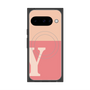 プレミアムスクエアケース with Pixelsnap［ オリジナル - initial two tone - Y pink ］