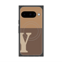 プレミアムスクエアケース with Pixelsnap［ オリジナル - initial two tone - Y brown ］