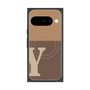 プレミアムスクエアケース with Pixelsnap［ オリジナル - initial two tone - Y brown ］