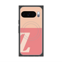 プレミアムスクエアケース with Pixelsnap［ オリジナル - initial two tone - Z pink ］