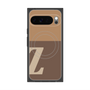 プレミアムスクエアケース with Pixelsnap［ オリジナル - initial two tone - Z brown ］