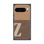 プレミアムスクエアケース with Pixelsnap［ オリジナル - initial two tone - Z brown ］