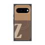 プレミアムスクエアケース with Pixelsnap［ オリジナル - initial two tone - Z brown ］