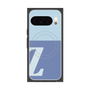プレミアムスクエアケース with Pixelsnap［ オリジナル - initial two tone - Z blue ］