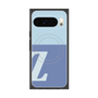 プレミアムスクエアケース with Pixelsnap［ オリジナル - initial two tone - Z blue ］