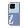 プレミアムスクエアケース with Pixelsnap［ オリジナル - initial two tone - Z blue ］