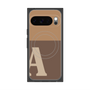 プレミアムスクエアケース with Pixelsnap［ オリジナル - initial two tone - A brown ］