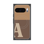 プレミアムスクエアケース with Pixelsnap［ オリジナル - initial two tone - A brown ］