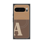 プレミアムスクエアケース with Pixelsnap［ オリジナル - initial two tone - A brown ］