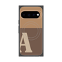 プレミアムスクエアケース with Pixelsnap［ オリジナル - initial two tone - A brown ］