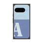 プレミアムスクエアケース with Pixelsnap［ オリジナル - initial two tone - A blue ］