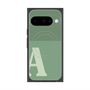 プレミアムスクエアケース with Pixelsnap［ オリジナル - initial two tone - A green ］