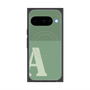 プレミアムスクエアケース with Pixelsnap［ オリジナル - initial two tone - A green ］