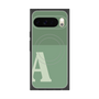 プレミアムスクエアケース with Pixelsnap［ オリジナル - initial two tone - A green ］