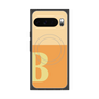 プレミアムスクエアケース with Pixelsnap［ オリジナル - initial two tone - B orange ］