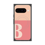プレミアムスクエアケース with Pixelsnap［ オリジナル - initial two tone - B pink ］