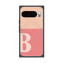 プレミアムスクエアケース with Pixelsnap［ オリジナル - initial two tone - B pink ］