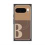 プレミアムスクエアケース with Pixelsnap［ オリジナル - initial two tone - B brown ］