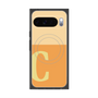 プレミアムスクエアケース with Pixelsnap［ オリジナル - initial two tone - C orange ］