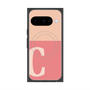 プレミアムスクエアケース with Pixelsnap［ オリジナル - initial two tone - C pink ］