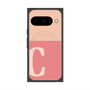 プレミアムスクエアケース with Pixelsnap［ オリジナル - initial two tone - C pink ］