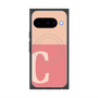 プレミアムスクエアケース with Pixelsnap［ オリジナル - initial two tone - C pink ］