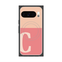 プレミアムスクエアケース with Pixelsnap［ オリジナル - initial two tone - C pink ］