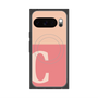 プレミアムスクエアケース with Pixelsnap［ オリジナル - initial two tone - C pink ］