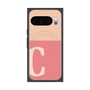 プレミアムスクエアケース with Pixelsnap［ オリジナル - initial two tone - C pink ］