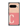 プレミアムスクエアケース with Pixelsnap［ オリジナル - initial two tone - C pink ］