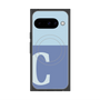 プレミアムスクエアケース with Pixelsnap［ オリジナル - initial two tone - C blue ］