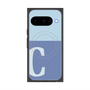 プレミアムスクエアケース with Pixelsnap［ オリジナル - initial two tone - C blue ］