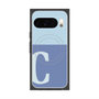 プレミアムスクエアケース with Pixelsnap［ オリジナル - initial two tone - C blue ］