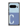 プレミアムスクエアケース with Pixelsnap［ オリジナル - initial two tone - C blue ］