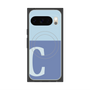 プレミアムスクエアケース with Pixelsnap［ オリジナル - initial two tone - C blue ］