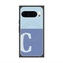 プレミアムスクエアケース with Pixelsnap［ オリジナル - initial two tone - C blue ］